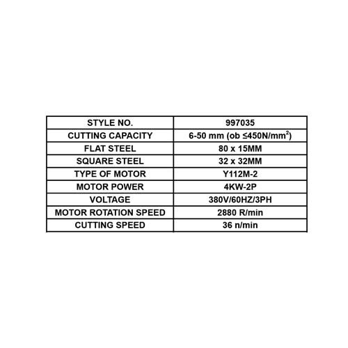 997035     REBAR CUTTER MACHINE