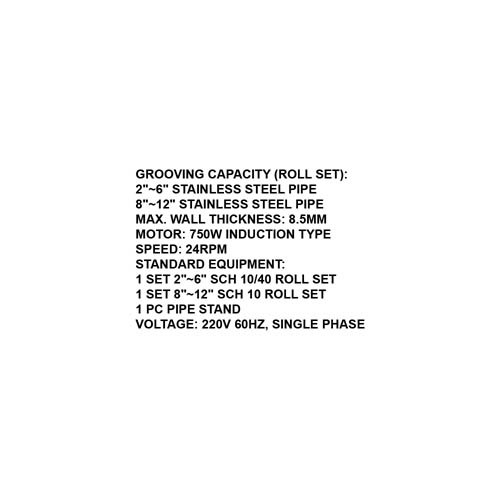 121600     ROLL GROOVING MACHINE (YG12C)