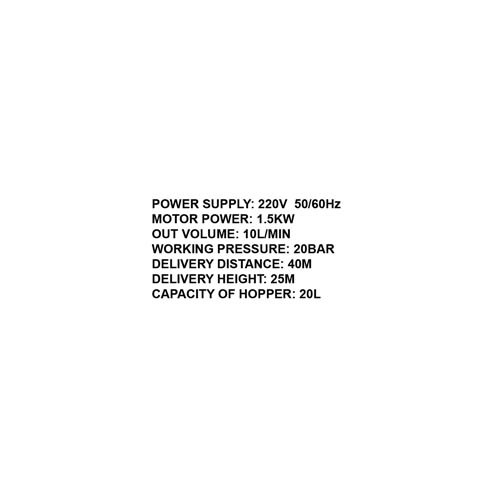 556141     PUTTY PLASTERING MACHINE
