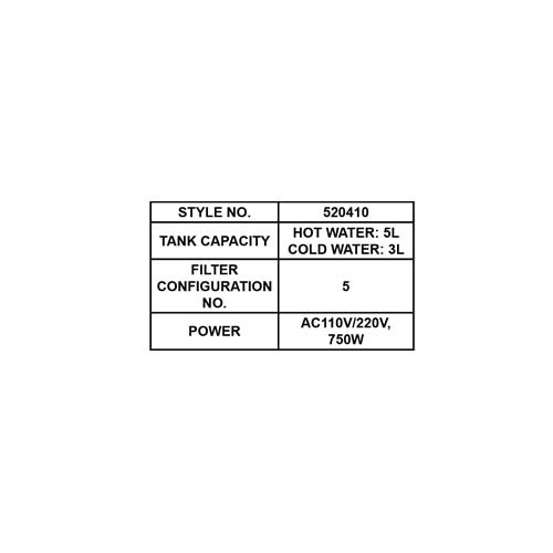 520410     STRAIGHT DRINK MACHINE
