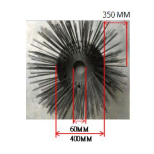 DISK BRUSH, MATERIAL: STEEL W3.3 x T0.6MM