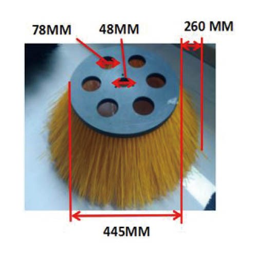 DISK BRUSH, MATERIAL: P.P. 0.4MM