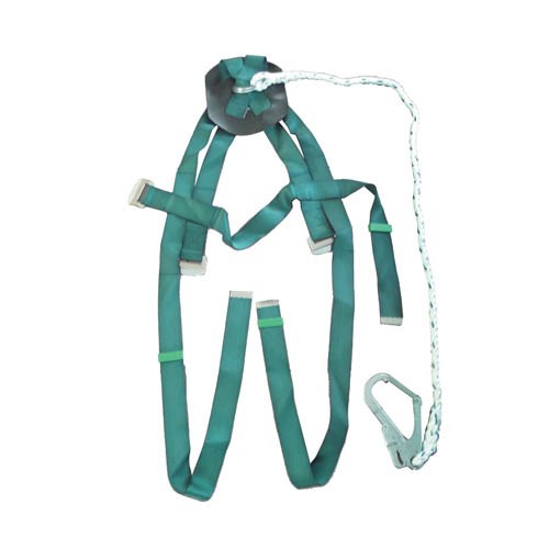 141056BH     PARACHUTE TYPE SAFETY HARNESS, GREEN COLOR (WITH BIG HOOK)