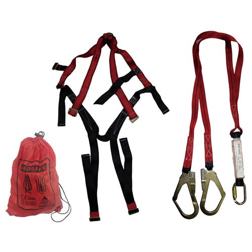 141156     SAFETY HARNESS WITH SHOCK ABSORBER LANYARD