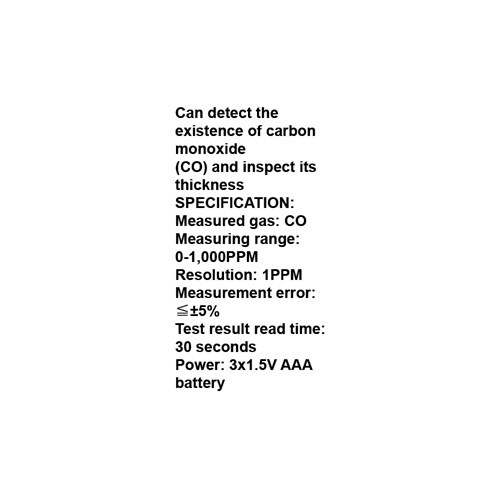151024     CORBON MONOXIDE (CO) DETECTOR