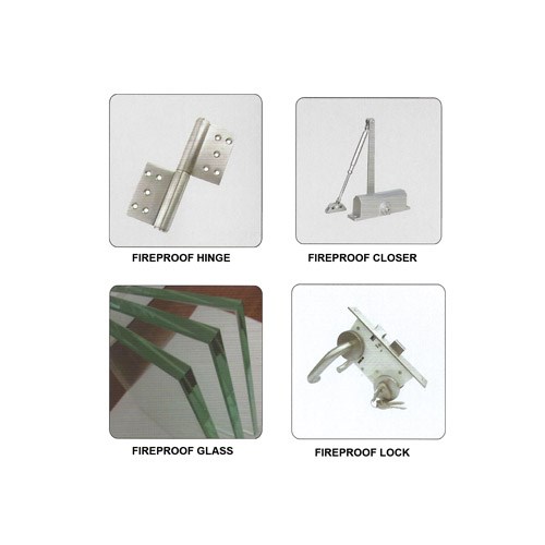FIRE RATED DOOR WITH WHOLE ASSEMBLY