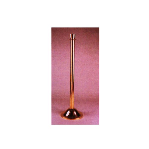 142503     ROPE STAND (BRASS 3" FLAT TOP POLISHED & 3" PIPE)