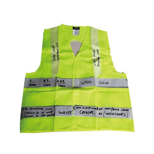 MESH TYPE SAFETY VEST, GREEN COLOUR (151980)
