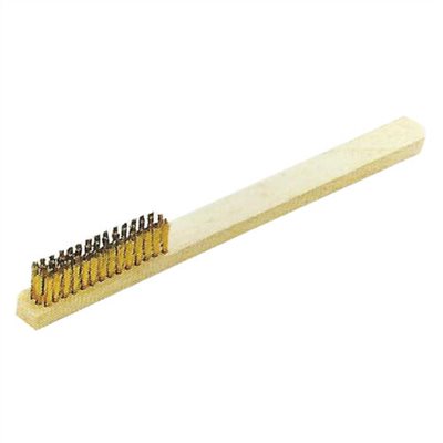 STRAIGHT WOOD HANDLE (BRASS WIRE)