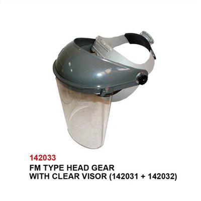 142033     FM TYPE HEAD GEAR WITH CLEAR VISOR (142031 + 142032)