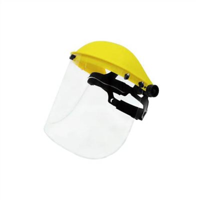 139992     FACE SHIELD WITH CLEAR VISOR, 8" x 15-1/2" x T 1MM