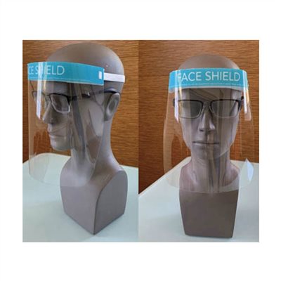 139990     FACE SHIELD WITH PET VISOR (ANTI-FOG), SIZE: W 288 x H 230 x T 0.2MM