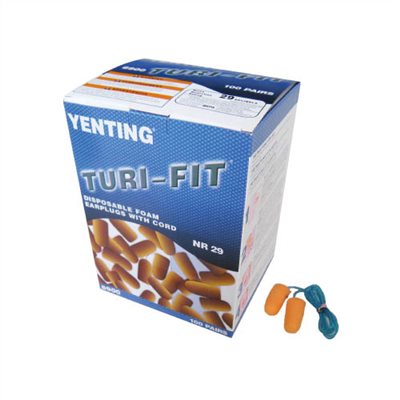 141115     DISPOSABLE FOAM EAR PLUG W/CORD (100PAIRS/BOX)