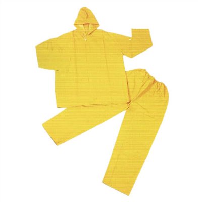 PVC / POLYESTER 2PC ELASTICITY TROUSERS RAINSUIT