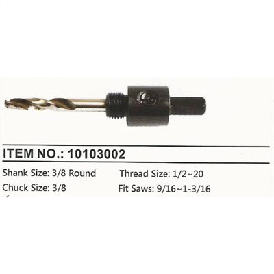 10103002      HOLE SAWS ARBOR, DRILLS & ACCESSORIES