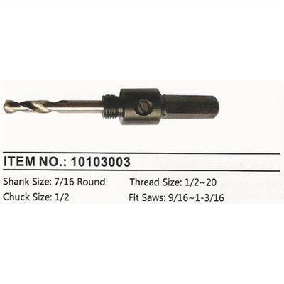 10103003 HOLE SAWS ARBOR, DRILLS & ACCESSORIES