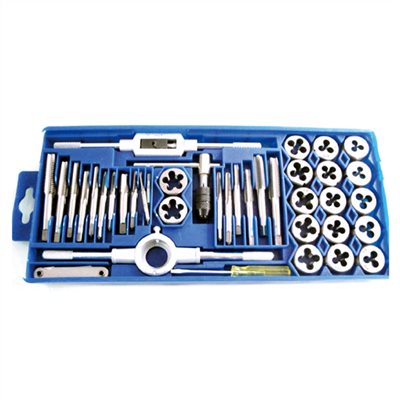 121015     40PCS HIGH CARBON STEEL TAP AND DIE KIT