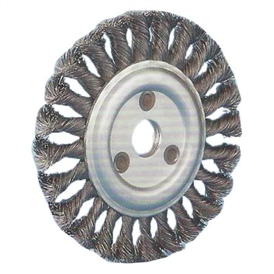 KW S.S. WIRE KNOT WHEEL BRUSH
