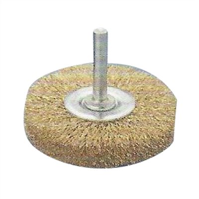 SW BRASS COATED WIRE WHEEL BRUSH