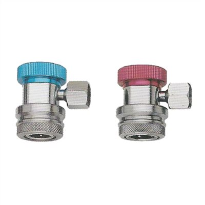 111021     AUTO A/C SWIVEL ADAPTERS HIGH + LOW PRESSURE QUICK COUPLING SET (QC-H + QC-L)