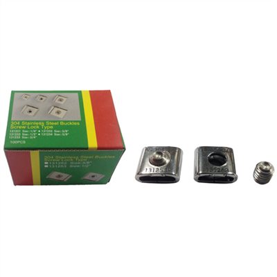 S.S.#304 BUCKLE, SCREW LOCK TYPE