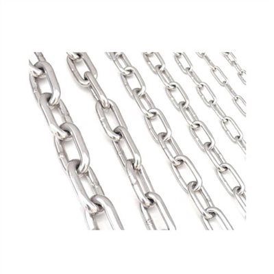 LONG LINK STEEL CHAIN (GALVANIZED OR POLISHED)