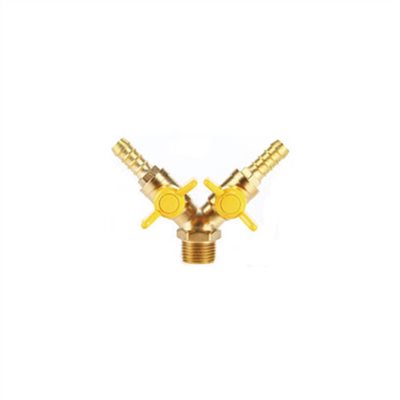 378042     Y-TYPE DOUBLE COCK, 1/2" x 1/4"