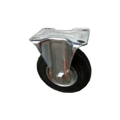 RUBBER CASTER WHEEL FOR AIR COMPRESSOR, RIGID TYPE