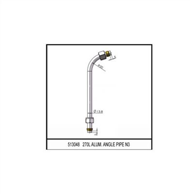 513048     270L ALUM. ANGLE PIPE N3