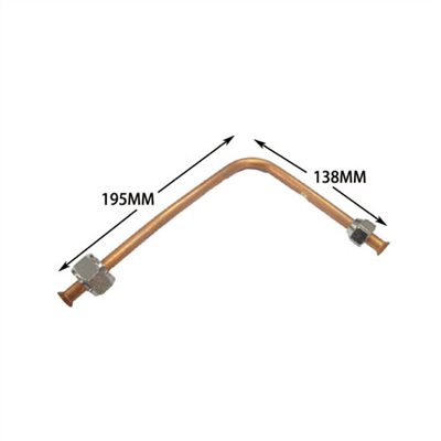 513039     COPPER TUBE FOR 150 LITER W/3/8"( 短管端- 小顆nut) & 1/2" ( 長管端- 大顆nut) FITTING (N-2.8)
