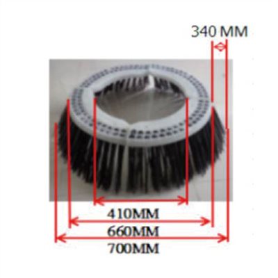 DISK BRUSH, MATERIAL: STEEL 1.6MM