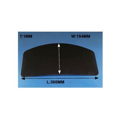 SAND BLASTING HELMET LENS, SIZE: W154mm x L300mm x T 1mm