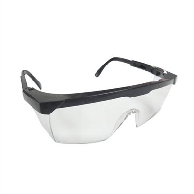 143012     SAFETY GLASSES, CS SERIES, FRAME : BLACK, LENS: CLEAR         