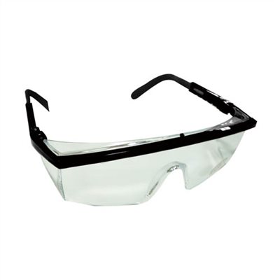 145001     SAFETY GLASSES, UX SERIES, FRAME: BLACK, LENS: CLEAR
