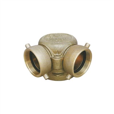 150928     BRASS SINGLE CLAPPER 90° SIAMESE