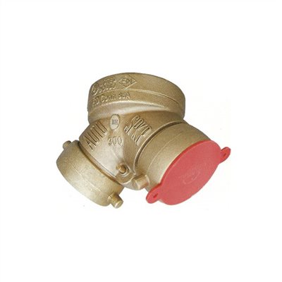 150930     BRASS SINGLE CLAPPER STRAIGHT SIAMESE