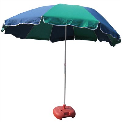 2 STAGE PATIO UMBRELLA WITH PLASTIC BASE