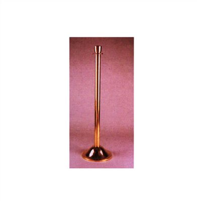 142503     ROPE STAND (BRASS 3" FLAT TOP POLISHED & 3" PIPE)