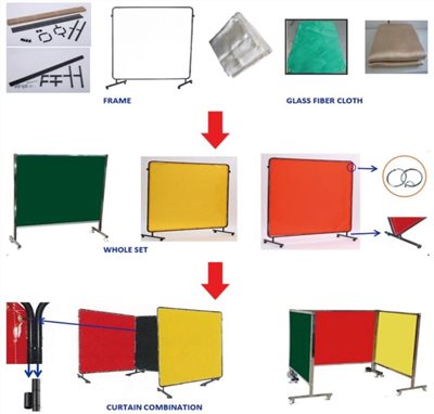 GLASS FIBER CLOTH WELDING CURTAIN