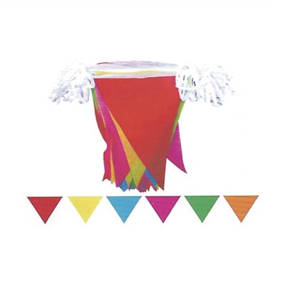 152110     COLOR TRIANGLE FLAG, SIZE: 14 x 14 x 24CM, LENGTH 4.5M