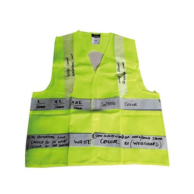 MESH TYPE SAFETY VEST, GREEN COLOUR (151980)